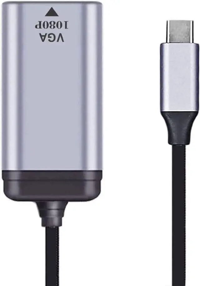 Alt view image 7 of 7 - Monitor Adapter 1080p 60hz USB C Type C Male to VGA Female Cable for Tablet & Phone & Laptop