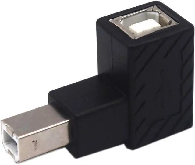 Alt view image 3 of 6 - 2 Pack USB Type B 2.0 Extender 90 Degree Up Angle USB B Male to Female Printing and Data Transferring Extension Adapter Connector for Printer  HDD (USB B & Up)