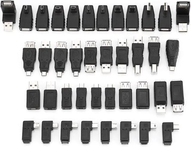 Main image of USB Adapter Kit 40PCS Multiple USB2.0 Adapter Converter Connectors Compatible USB1.1/1.0