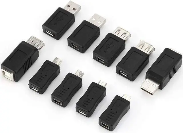 Alt view image 3 of 7 - USB Adapter Kit 40PCS Multiple USB2.0 Adapter Converter Connectors Compatible USB1.1/1.0