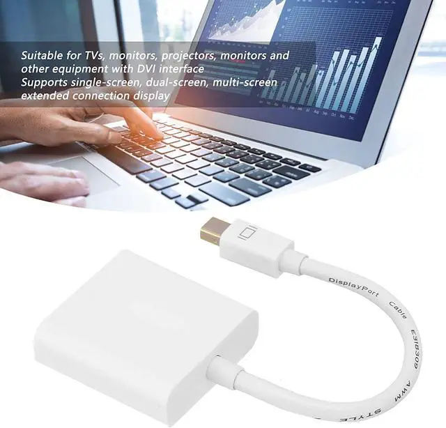 Alt view image 5 of 7 - BCXXKJ 1pcs Mindpure AD020 Mini DisplayPort to DVI Converter Laptop Monitor HD Conversion Connector