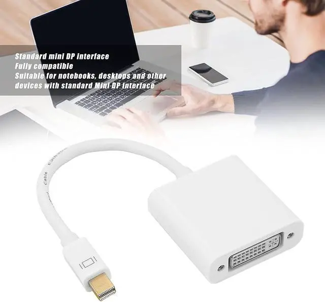 Alt view image 4 of 7 - BCXXKJ 1pcs Mindpure AD020 Mini DisplayPort to DVI Converter Laptop Monitor HD Conversion Connector