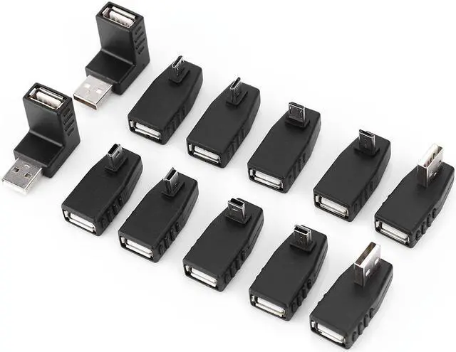 Alt view image 6 of 7 - 40 USB2.0 Adapters, Micro B M to Fem Converter, USB Coupler Connector Set for Various Devices
