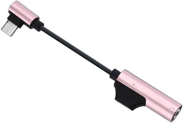 Main image of Hubs USB Type C to 3.5mm Jack TypeC Audio Splitter Headphone Cable Earphone Aux 3.5 Adapter Charger Support Charging Song Call USB Hubs (Color : Rose Gold)