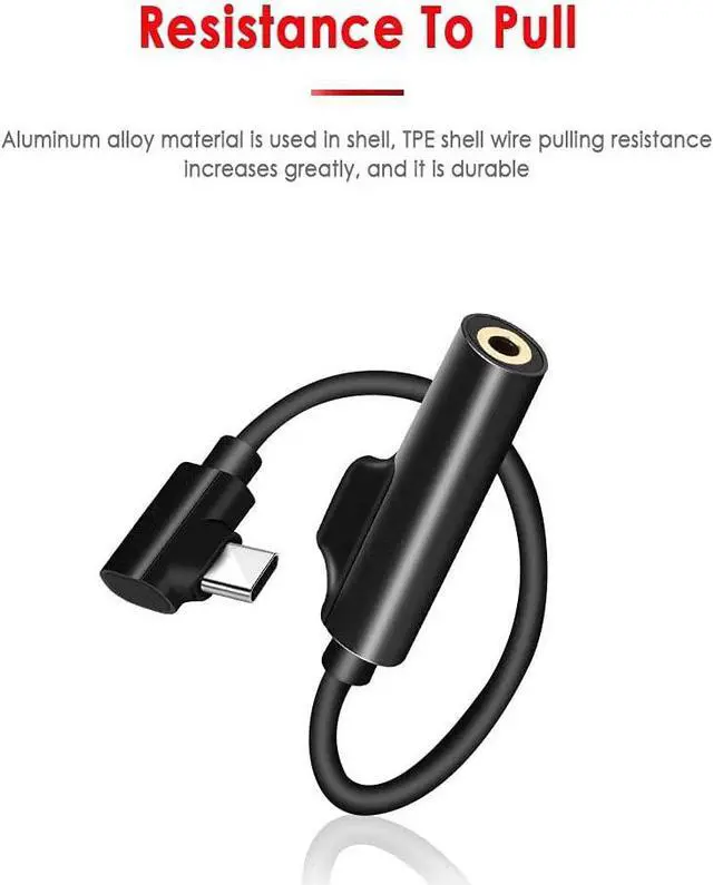 Alt view image 2 of 4 - Hubs USB Type C to 3.5mm Jack TypeC Audio Splitter Headphone Cable Earphone Aux 3.5 Adapter Charger Support Charging Song Call USB Hubs (Color : Rose Gold)