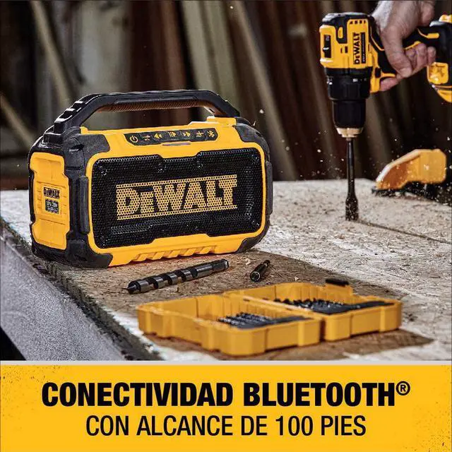 Alt view image 4 of 7 - DEWALT 20V MAX Bluetooth Speaker with Battery Pack and Charger