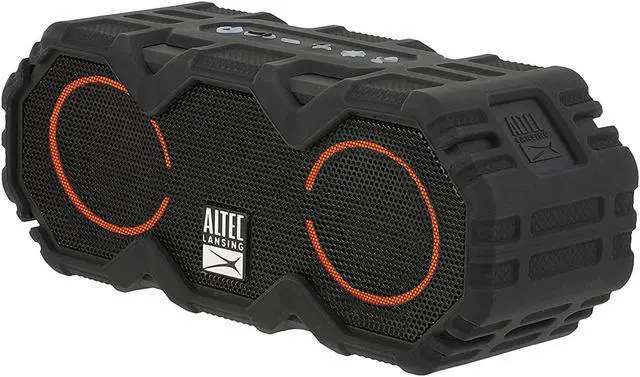Alt view image 4 of 7 - Altec Lansing LifeJacket Mini - Waterproof Bluetooth Speaker with Lights, Portable Wireless Speaker for Pool, Beach, Hiking, Sports, Camping, 16 Hour Playtime, Floats in Water