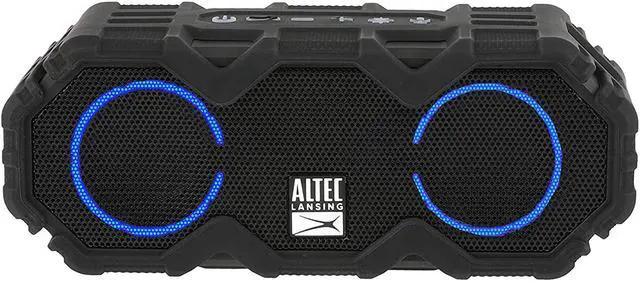 Main image of Altec Lansing LifeJacket Mini - Waterproof Bluetooth Speaker with Lights, Portable Wireless Speaker for Pool, Beach, Hiking, Sports, Camping, 16 Hour Playtime, Floats in Water