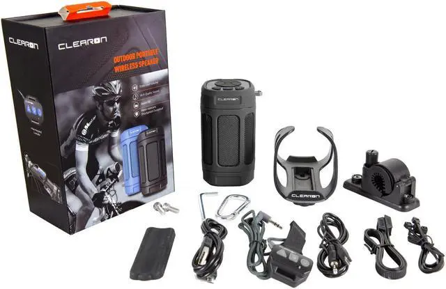 Alt view image 7 of 7 - Wireless Waterproof Speaker Portable Bluetooth 5.0 Speaker with Bike Mount & Remote  Premium Sound Quality & Loud 8W Mini Speaker  10 Hours of Playtime (Black)