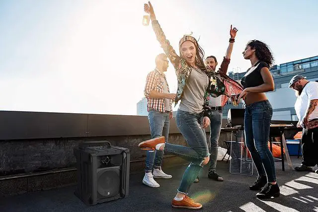 Alt view image 5 of 7 - Altec Lansing Sonic Boom - Waterproof Bluetooth Speaker with Phone Charger, IP67 Outdoor Speaker, 3 USB Charging Ports, 50 Foot Range & 20 Hours Battery Life