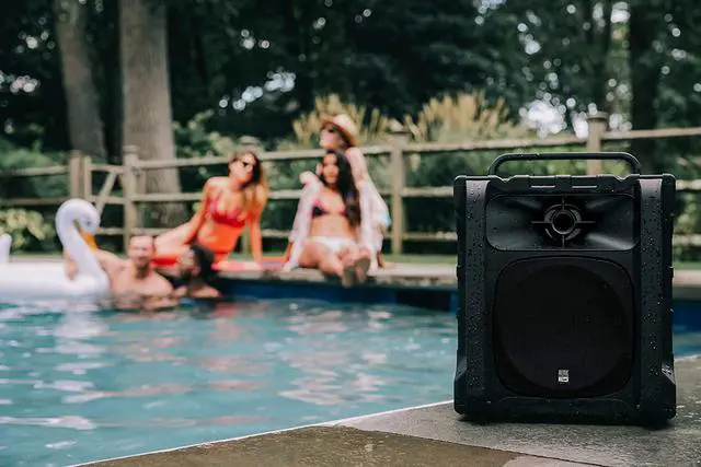 Alt view image 2 of 7 - Altec Lansing Sonic Boom - Waterproof Bluetooth Speaker with Phone Charger, IP67 Outdoor Speaker, 3 USB Charging Ports, 50 Foot Range & 20 Hours Battery Life