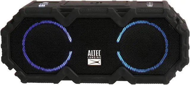 Main image of Altec Lansing LifeJacket Jolt - Waterproof Bluetooth Speaker, Durable & Portable Speaker with Qi Wireless Charging and Voice Assistant, Black w/Lights