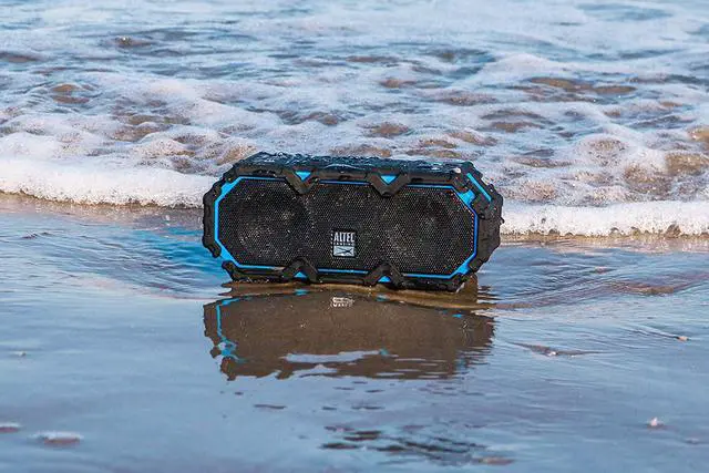 Alt view image 4 of 7 - Altec Lansing LifeJacket Jolt - Waterproof Bluetooth Speaker, Durable & Portable Speaker with Qi Wireless Charging and Voice Assistant, Black w/Lights