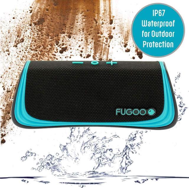 Alt view image 2 of 6 - FUGOO Sport - Portable Rugged Bluetooth Wireless Speaker Waterproof Longest 40 Hrs Battery Life (Black/Teal)