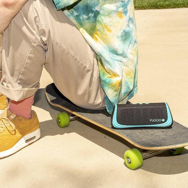 Alt view image 3 of 6 - FUGOO Sport - Portable Rugged Bluetooth Wireless Speaker Waterproof Longest 40 Hrs Battery Life (Black/Teal)