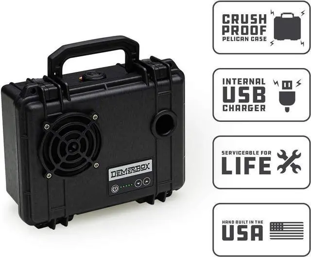 Alt view image 3 of 7 - Waterproof, Portable, and Rugged Outdoor Bluetooth Speakers. Loud Sound,40+ hr Battery Life, Dry Box + USB Charging,Multi-Pairing Party Mode. Built to Last + Fully Serviceable (Black,DB1)