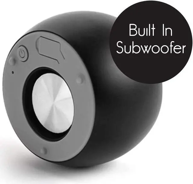 Alt view image 3 of 7 - U Boost Speaker | Stylish Portable Wireless Bluetooth 5.0 with Built-in Subwoofer and Mic | Perfect Mini Speaker for Home, Parties, Travel! Small Device, Rich Sound | Black