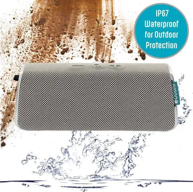 Alt view image 2 of 7 - FUGOO Style - Portable Bluetooth Surround Sound Speaker Longest Battery Life with Built-in Speakerphone(Silver)