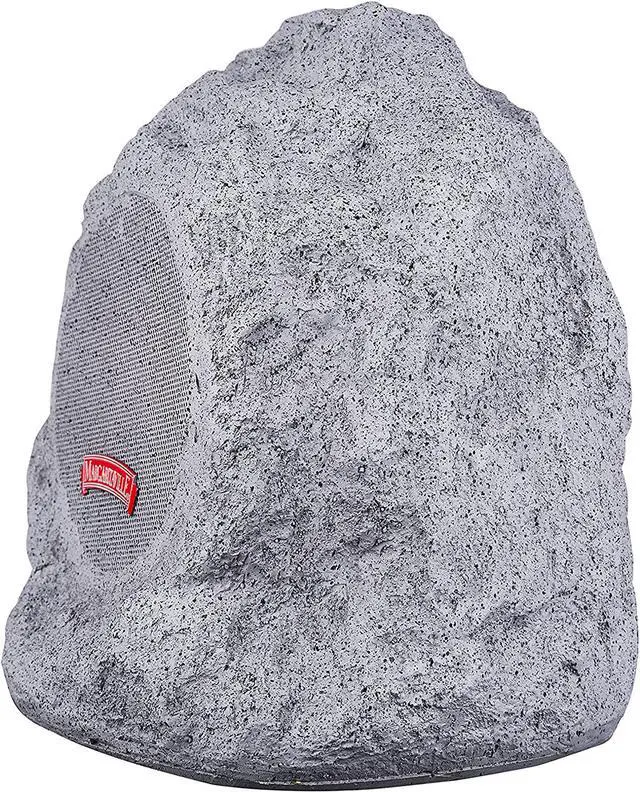 Alt view image 2 of 5 - Margaritaville On The Rock Outdoor Bluetooth Wireless Speaker | Durable Bluetooth Speakers, Fantastic Yard or Patio Decor, IPX-4 Waterproof Rated, Granite Grey (Two Pack)