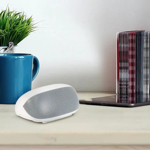 Alt view image 4 of 5 - AT&T BTS01-WH Portable Wireless Bluetooth Speaker with Mic - White