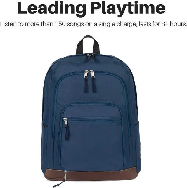 Alt view image 4 of 7 - Bluetooth Speaker Backpack With 20-Watt Speakers & Subwoofer for Parties/Festivals/Beach. Works with iPhone & Android (Blue)