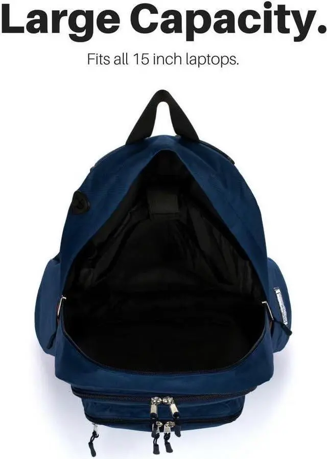 Alt view image 6 of 7 - Bluetooth Speaker Backpack With 20-Watt Speakers & Subwoofer for Parties/Festivals/Beach. Works with iPhone & Android (Blue)