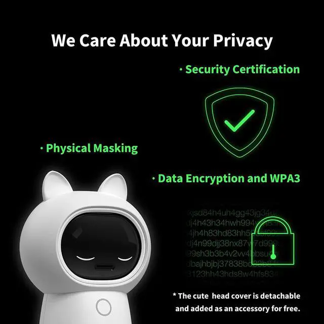 Alt view image 6 of 6 - Aqara 2K Security Indoor Camera Hub G3, AI Facial and Gesture Recognition, Infrared Remote Control, 360° Viewing Angle via Pan and Tilt, Works with Alexa, HomeKit Secure Video, Google Assistant, IFTTT