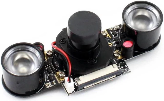 Alt view image 2 of 3 - Waveshare Camera Module Compatible with All Series Raspberry Pi Embedded IR-Cut Supports Night Vision