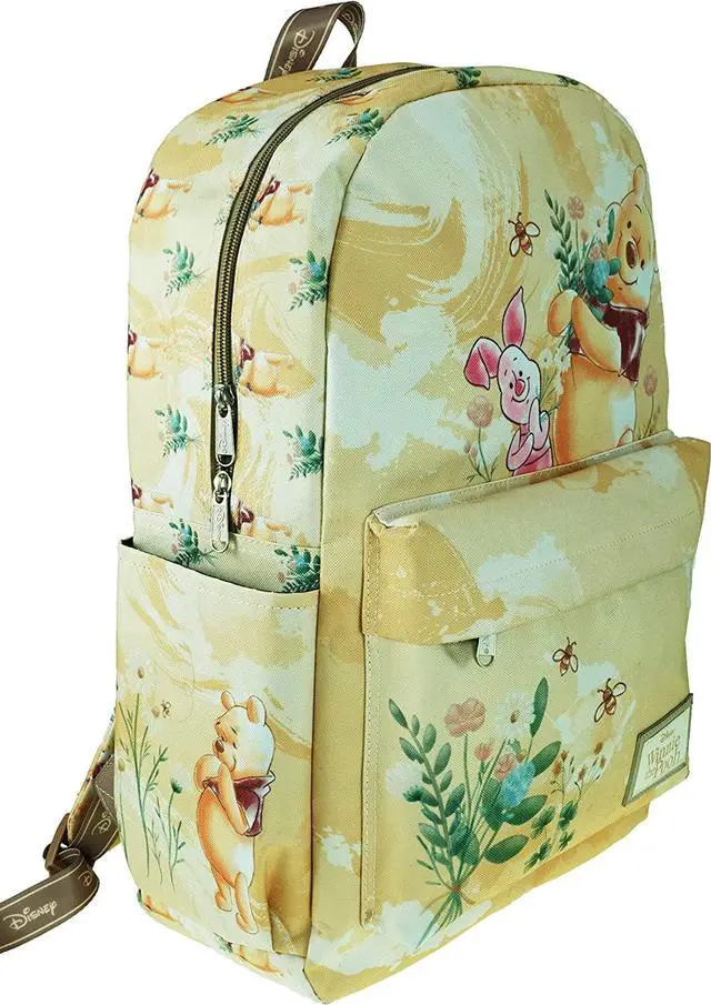 Alt view image 2 of 7 - KBNL Classic Disney Winnie The Pooh Backpack with Laptop Compartment for School, Travel, and Work, Multicolor (A22208-WTP)