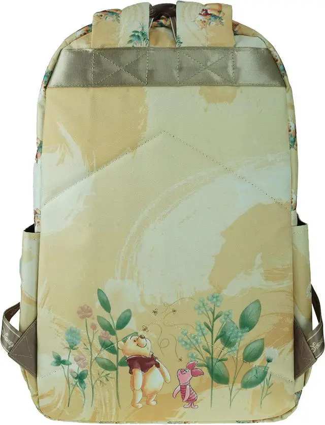 Alt view image 5 of 7 - KBNL Classic Disney Winnie The Pooh Backpack with Laptop Compartment for School, Travel, and Work, Multicolor (A22208-WTP)