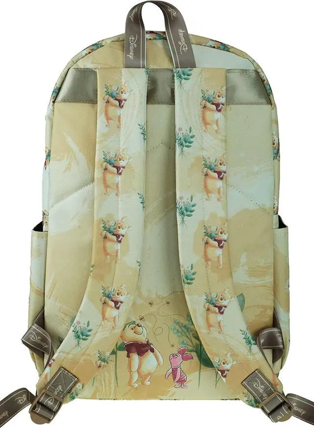 Alt view image 4 of 7 - KBNL Classic Disney Winnie The Pooh Backpack with Laptop Compartment for School, Travel, and Work, Multicolor (A22208-WTP)