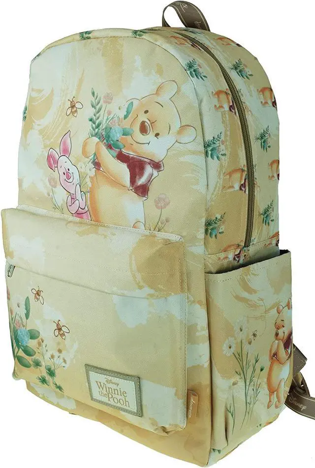 Alt view image 6 of 7 - KBNL Classic Disney Winnie The Pooh Backpack with Laptop Compartment for School, Travel, and Work, Multicolor (A22208-WTP)