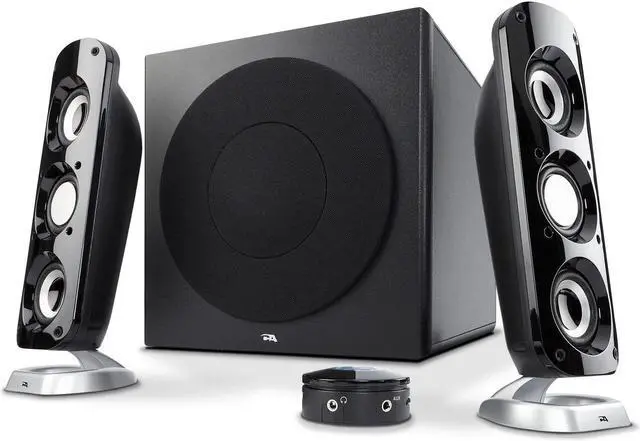 Main image of Cyber Acoustics CA-3908 2.1 Multimedia Speaker System with Subwoofer, 92 Watts Peak Power, Deep Bass, Perfect for Music, Movies, and Games on Desktops, Laptops, Consoles