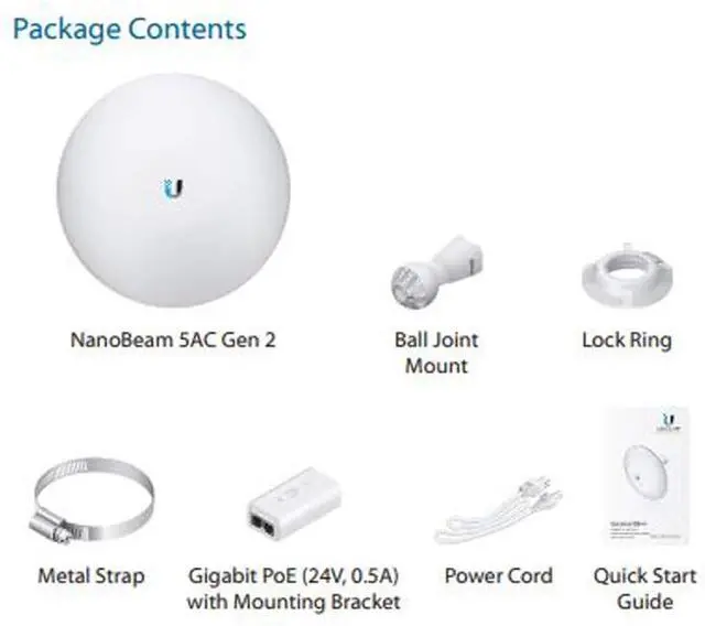 Alt view image 4 of 7 - NanoBeam AC NBE-5AC-Gen2-US 4 Units 5GHz High-Performance airMAX ac Bridge CPE with Dedicated Management Radio