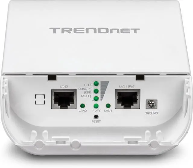 Alt view image 6 of 7 - TRENDnet 10dBi Wireless N300 Outdoor PoE Pre-configured Point-to-Point Bridge Bundle Kit, TEW-740APBO2K, 2 x Pre-configured Wireless N Access Points, IPX6 Rated Housing, Built-in 10 dBi Antennas white
