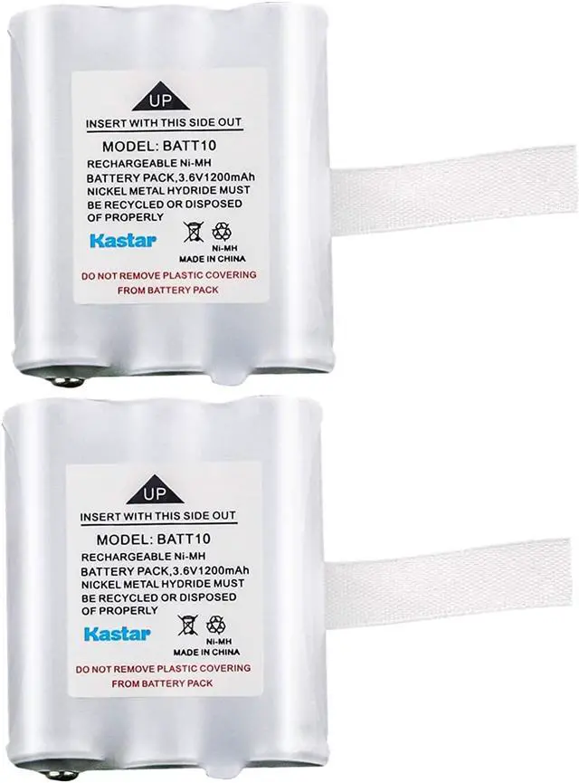 Main image of Kastar 2 Pack BATT10 Battery Replacement for Midland BATT10 BATT-10, AVP13 MID-AVP13, Midland T71, T75, T77, T79, Midland X-Talker Radios T71, T75, T77,T79