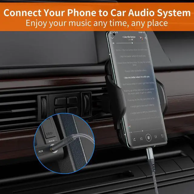 Alt view image 4 of 6 - USB C to 3.5mm Audio Aux Jack Cable (4ft) Type C to 3.5mm Headphone Car Stereo Cord Compatible with iPhone 16 Pro Max 15 Pro Max  Galaxy S24 S23 S22 S21 Note 20 Pixel 4 5 XL iPad Pro