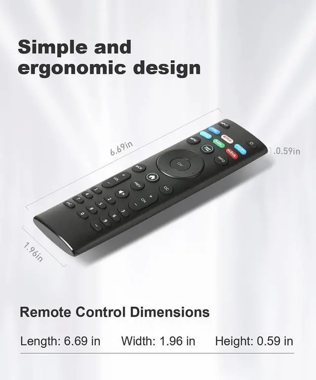 Alt view image 6 of 7 - for Vizio Smart tv Remote Replacement Compatible with vizio TV D-Series M-Series V-Series UHD LED LCD Smart TV
