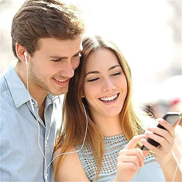 Alt view image 7 of 7 - 2 Pack Earbuds Headphones Wired Earphones with Microphone and Volume Control Compatible with iPhone 14/13/12 Pro Max/Xs Max/XR/X/8/7 Plus