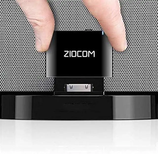 Main image of 30 Pin Bluetooth Adapter Receiver for  iPod iPhone SoundDock and Other 30 pin Dock Speakers with 3.5mm Aux Cable(Not for Car and Motorcycles) Black