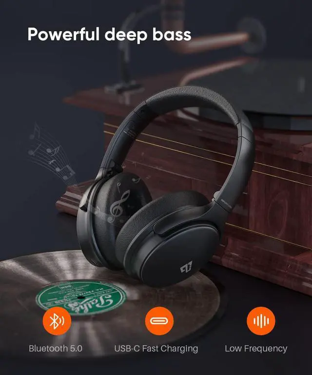 Alt view image 3 of 7 - INFURTURE Upgrade Active Noise Cancelling Headphones