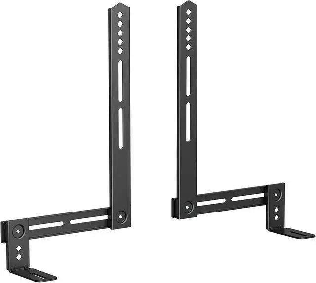 Main image of USX MOUNT Soundbar Mount Sound Bar TV Mount for Mounting Above or Under TV, Sound Bar Mount Up to 13.2 lbs, Two Removable and Lockable Hooks for Back or Bottom Holes