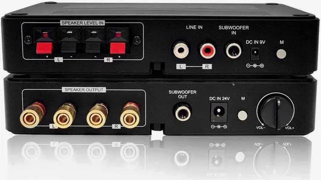 Alt view image 2 of 7 - WSA-5RP Wireless Surround Sound Rear Speakers Kit with 2 x 50W Amplifier Built-in, 5.2G / 5.8GHz Dual Band Selectable, Total 106 RF Channel Auto Switching, Black