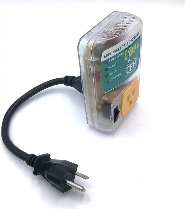 Alt view image 3 of 7 - Heavy Duty 20-Amp 2400-Watt Appliance Surge Protector Smart Plug with Outlet Saver Power Cord