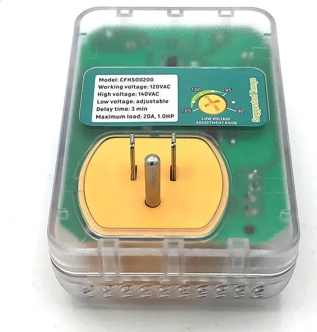 Alt view image 2 of 7 - Heavy Duty 20-Amp 2400-Watt Appliance Surge Protector Smart Plug with Outlet Saver Power Cord