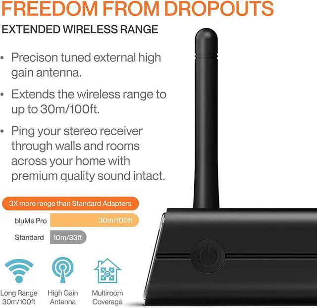 Alt view image 6 of 7 - HiFi Bluetooth 5.3 Music Receiver Long Range Bluetooth Adapter with Audiophile DAC, LDAC, aptX HD, OLED Display & Optical Coaxial AUX Output for Home Stereo, AV Receiver or Amplifier