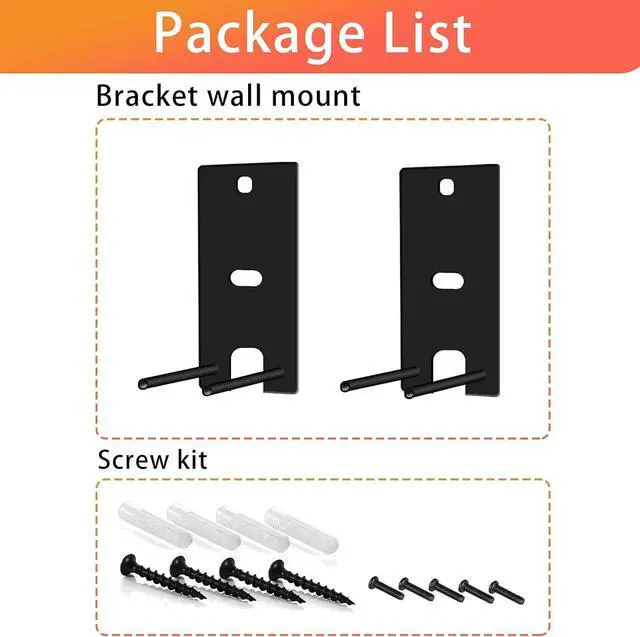 Alt view image 6 of 7 - Dinghose Wall Brackets Compatible with Bose Surround Speakers 700OmniJewel Lifestyle 650 Home Entertainment System (Black)