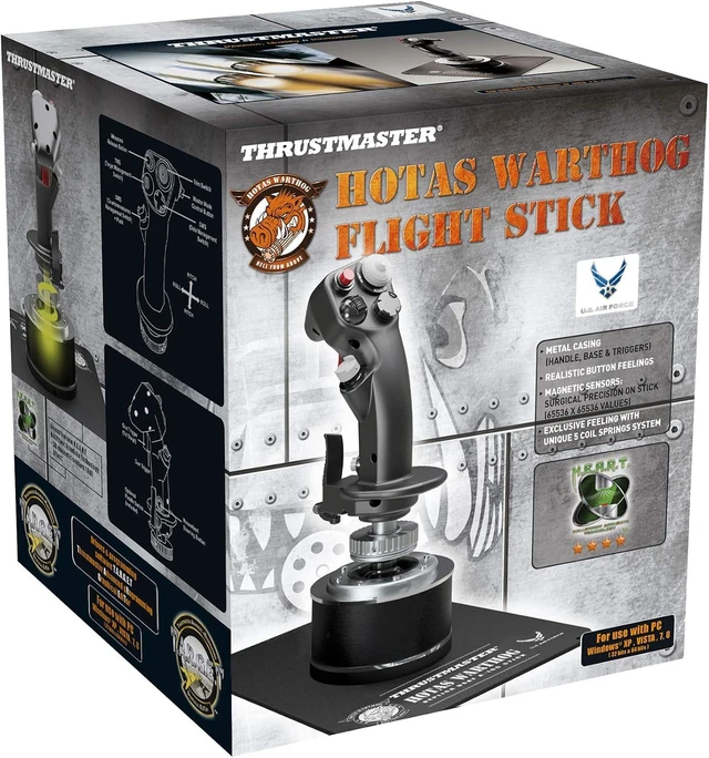 Alt view image 4 of 4 - HOTAS Warthog A-10C replica metal flight stick - PC