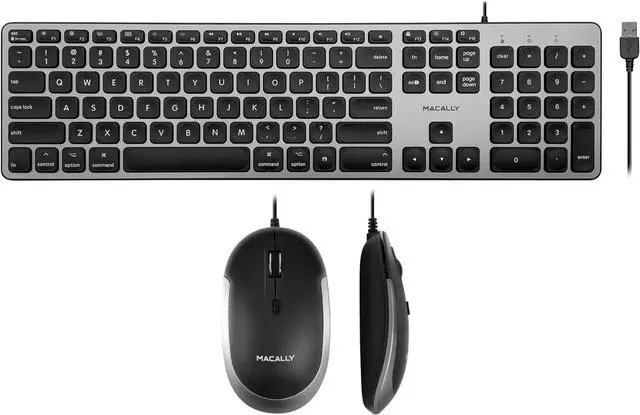 Main image of Macally Backlit Keyboard and Mouse Combo, Enhance Your Workflow