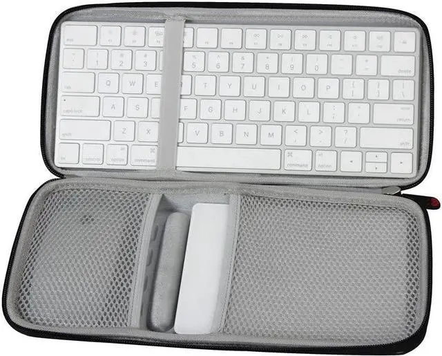 Alt view image 3 of 7 - Hermitshell for Apple Magic Keyboard MLA22LL/A Bluetooth+Trackpad 2 MJ2R2LL/A+Mouse EVA Hard Protective Case Carrying Pouch Cover Bag